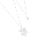 925 Sterling Silver Personalized Puzzle Necklace