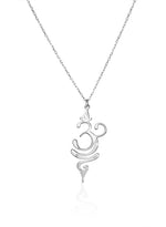 925 Sterling Silver Om Breathe Necklace