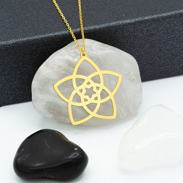 925 Sterling Silver Venus Flower Necklace
