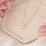 925 Sterling Silver Minimalist Daisy Necklace