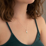 925 Sterling Silver Enamel Diamond And Triangle Necklace,