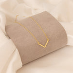 925 Sterling Silver V Necklace