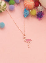 925 Sterling Silver Flamingo Pendant Necklace