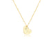 925 Sterling Silver Heart Initial Necklace