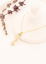 925 Sterling Silver Birth Flower Necklace,