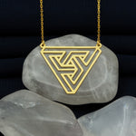 925 Sterling Silver Penrose Triangle Necklace