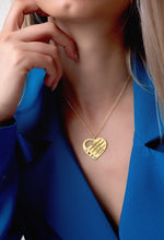 925 Sterling Silver Heart Necklace With Birthstones