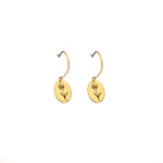 925 Sterling Silver Birth Flower Earrings