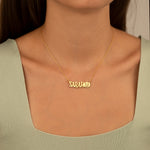 925 Sterling Silver Personalized Pumpkin Custom Name Necklace