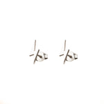 925 Sterling Silver Lightning Bolt Studs