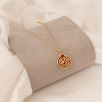 925 Sterling Silver Enamel Pomergranate Necklace