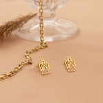 925 Sterling Silver Angel Studs 448