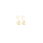 925 Sterling Silver Initial Earring