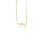 925 Sterling Silver Elvish Tengwar Name Necklace