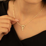 925 Sterling Silver Paperclip Chain Necklace With Name,