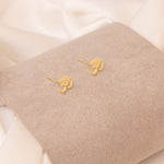 925 Sterling Silver Om Studs
