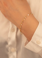 925 Sterling Silver Crystal Pave Star Bracelet