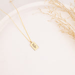 925 Sterling Silver Tiny Bar Name Necklace