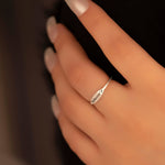 925 Sterling Silver Tiny Personalized Name Ring For Mother