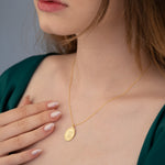925 Sterling Silver Kazımalı BaşInitial Necklace
