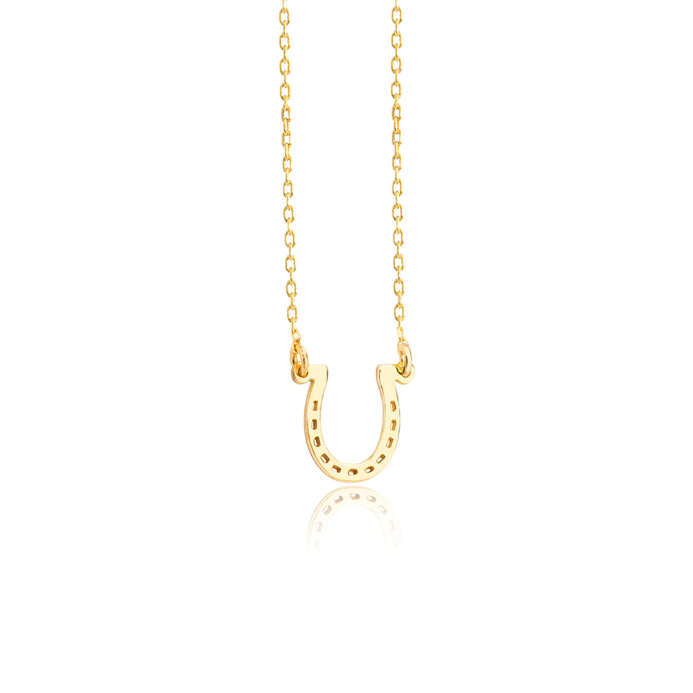 925 Sterling Silver Horseshoe Necklace