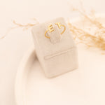 925 Sterling Silver Two Initial Ring