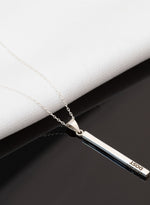 925 Sterling Silver Kişileştirilebilir Bar Necklace,