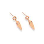 925 Sterling Silver Danglıng Geometrıc Shaped Earrıngs