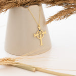 925 Sterling Silver Name Cross With Birthstones Necklace