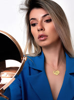 925 Sterling Silver Heart Necklace With Birthstones