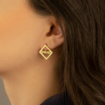 925 Sterling Silver Ear Jacket Name Earring
