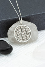 925 Sterling Silver Flower Of Life Necklace