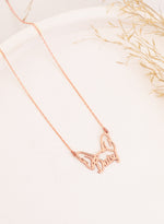 925 Sterling Silver Dog Head And Name Necklace