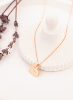 925 Sterling Silver Heart Initial Necklace