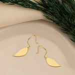925 Sterling Silver Leaf Earrings