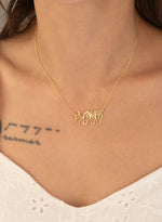 925 Sterling Silver Hand Signal Sign Language Necklace
