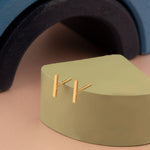 925 Sterling Silver Tiny Bar Line Stud