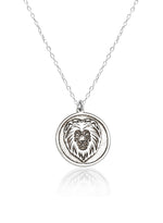 925 Sterling Silver Lion Pendant Necklace