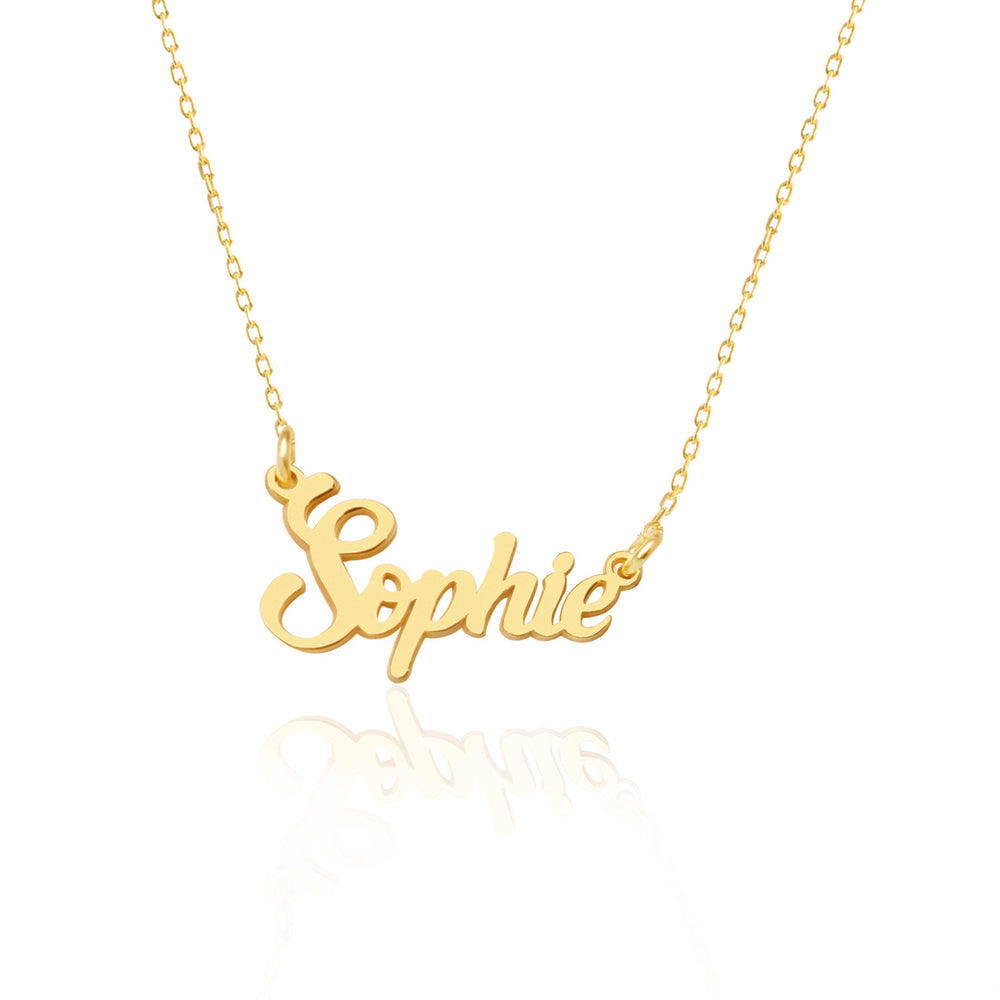 925 Sterling Silver Signature Name Choker