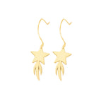 925 Sterling Silver Star Dangle Earrings
