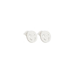 925 Sterling Silver Wink Emoji Studs 436