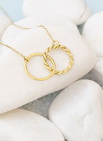 925 Sterling Silver İç İçe İki Hoop