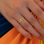 925 Sterling Silver Lesbian Symbol Ring