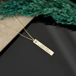 925 Sterling Silver Personalized Medical Alert Necklace