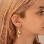 925 Sterling Silver Zodiac With Stars Earrings