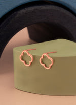 925 Sterling Silver Open Clover Studs