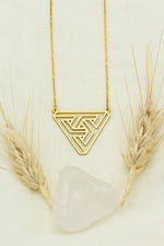 925 Sterling Silver Penrose Triangle Necklace