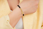 925 Sterling Silver Adjustable Name Rope Bracelet