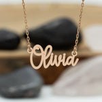 925 Sterling Silver Tiny Name Necklace