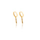 925 Sterling Silver Hoop Blade Earrings